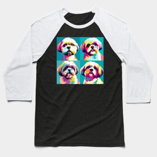 Shih Tzu Pop Art - Dog Lover Gifts Baseball T-Shirt